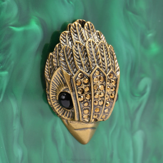 Kurt Geiger mujer bolso de mano con caja de frutas de Londres 2LPR476 | bolsas verde